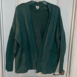 Green cardigan